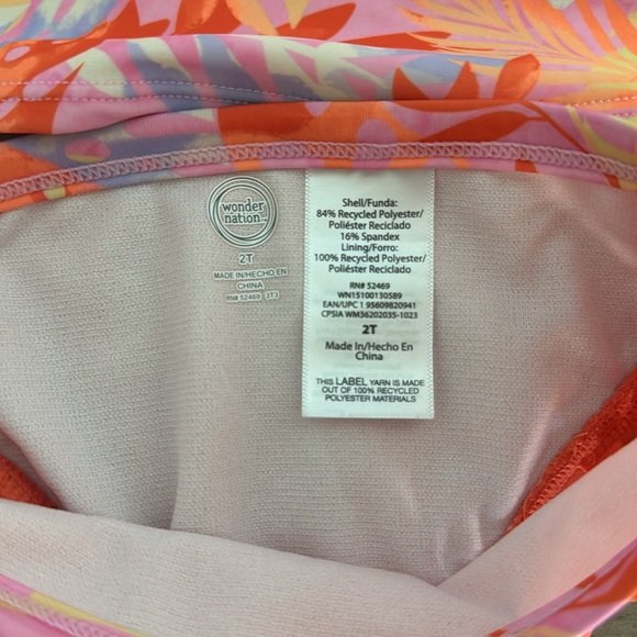 3 Bathing Suits Ruffle Butts and Wonder Nation 12-18 month and 2T BUNDLE - Picture 16 of 16